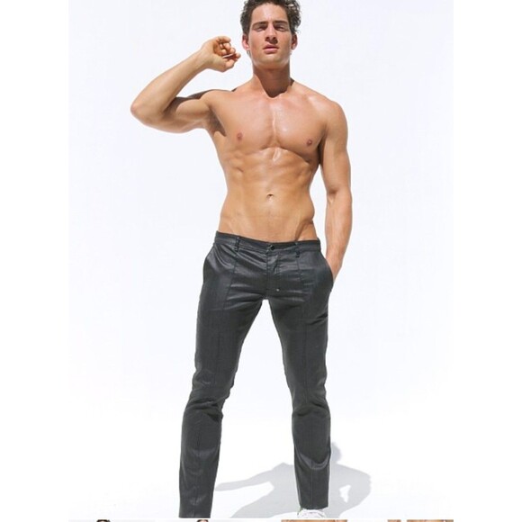 Rufskin Other - Rufskin Coal Waxed Denim Pants Men's 28X29 Black Straight Stretch SnapButton Fly